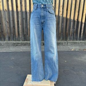 Agolde High Rise Vintage Jeans Bootcut Raw Hem